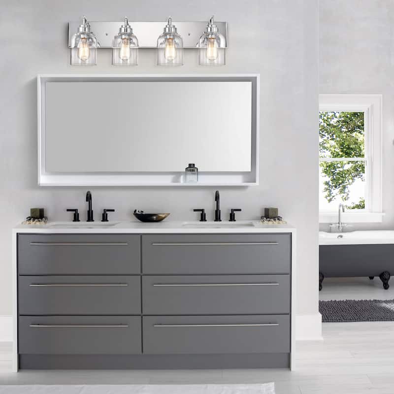 4-light Chrome Bath/ Vanity Light
