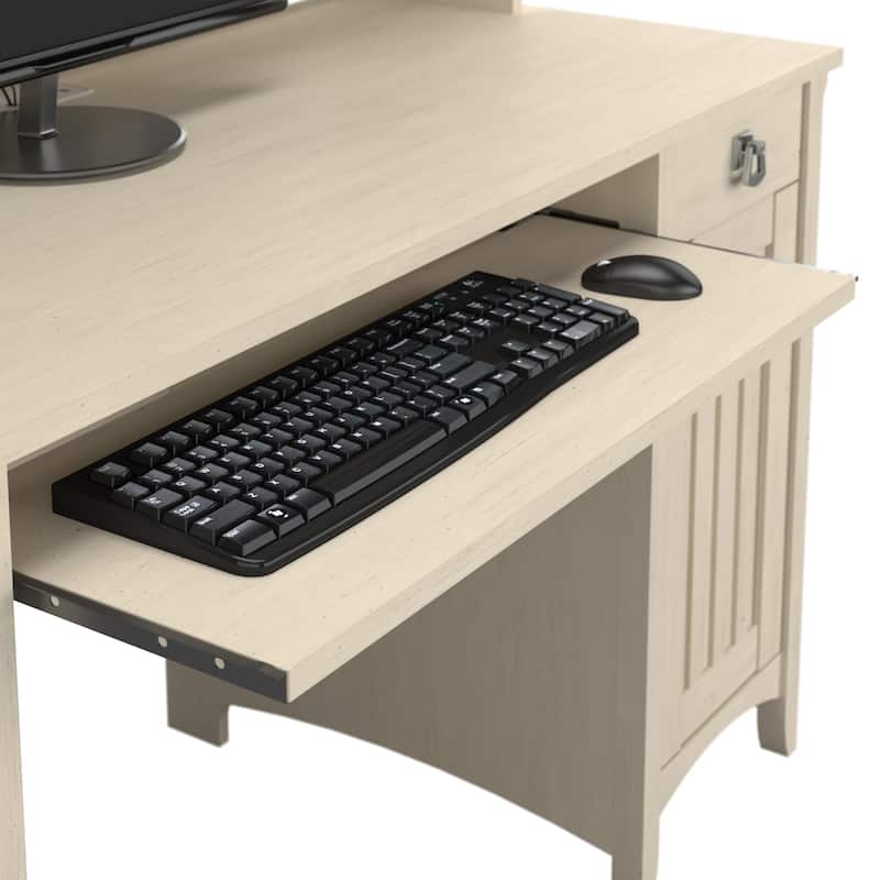 Bush Furniture Salinas Small Computer Desk with Storage Hutch