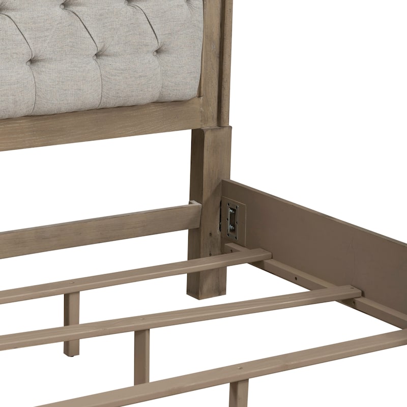 Liberty Furniture Magnolia Manor Upholstered Bed, Dresser & Mirror, Chest, Night Stand -California King, King or Queen