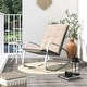 preview thumbnail 7 of 18, Patio Rocking Chair Padded Steel Rocker Chair White