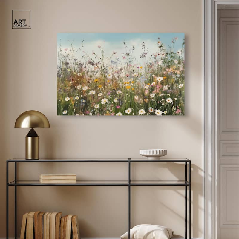 Glimmering Glade Garden III Canvas by Art Remedy, Gallery Wrapped