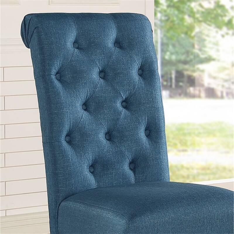Solid Wood Tufted Asons Dining Chair Set of 2