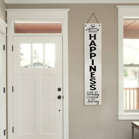 Already Disturbed Happiness Reversible Hanging & Leaning Wall Sign - 47.25 x 10