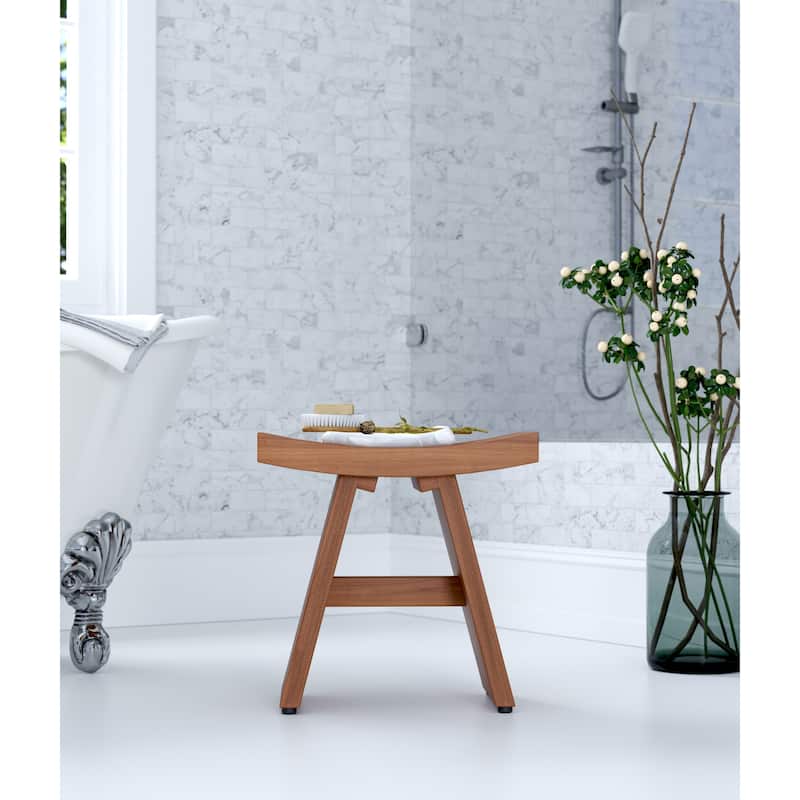 18" Asia Artisan Teak Shower Bench