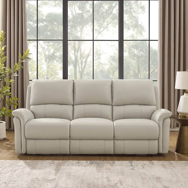 Hydeline Erindale Zero Gravity Power Recline and Headrest Top Grain Leather Sofa and Loveseat