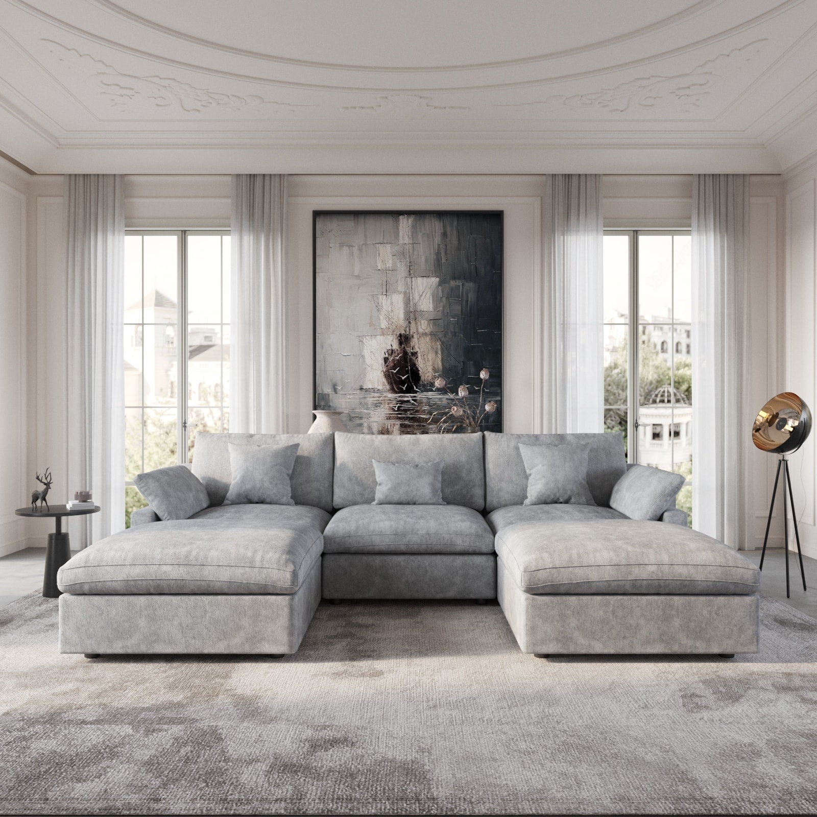 Option Grey(3 seats+2ottoman)