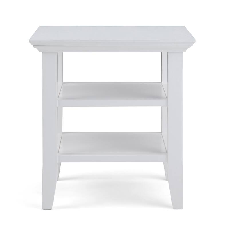 WYNDENHALL Normandy Solid Wood Square Transitional End Table - 19 inch Wide