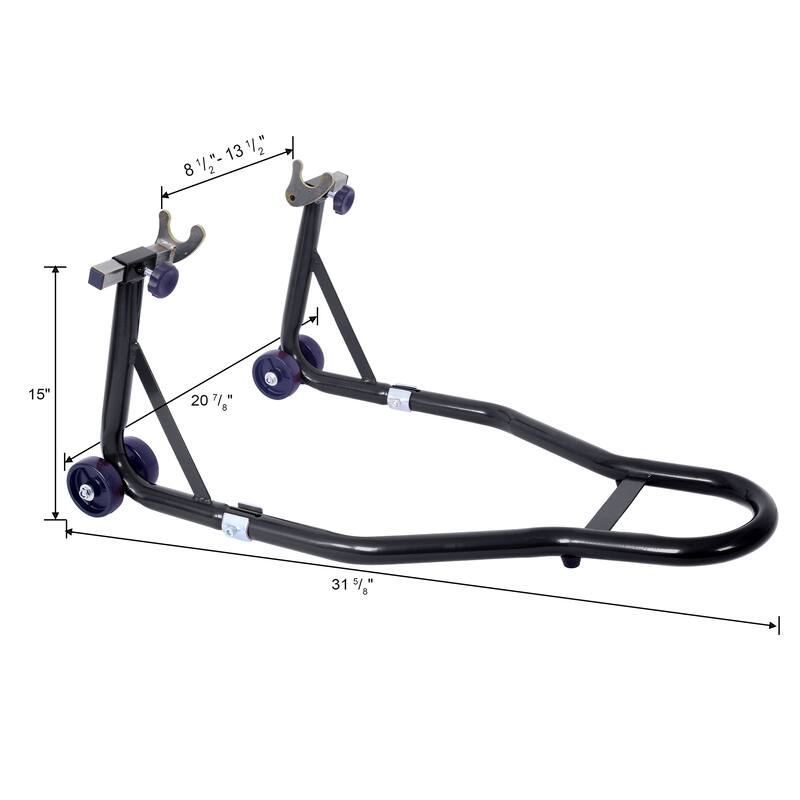 Motorcycle Stand 1000LB Sport Bike Front and Rear Wheel Lift Swingarm Paddock Stands Black U