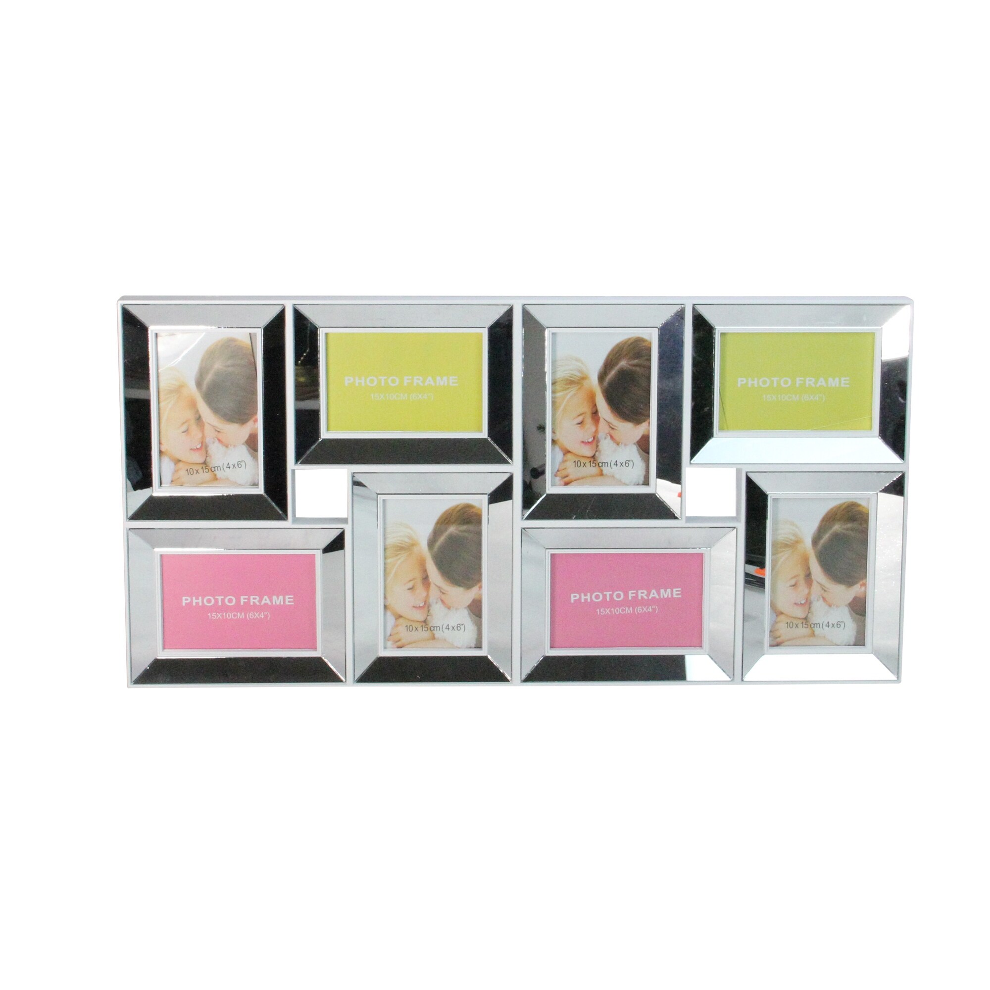 Shop 28 White Mirrored Collage Picture Frame Wall Decor Other