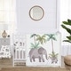 preview thumbnail 1 of 4, Sweet Jojo Designs Watercolor Elephants Boy Girl Gender Neutral 6p Crib Bedding + BreathableBaby Breathable Mesh Liner