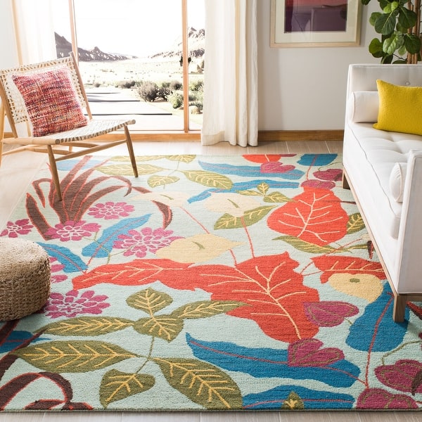 slide 2 of 33, SAFAVIEH Handmade Blossom Verona Modern Floral Wool Rug