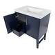 preview thumbnail 18 of 35, Spring Mill Cabinets 30" Darya Bathroom Vanity With 2-Doors, 1 Drawer, and White Sink Top