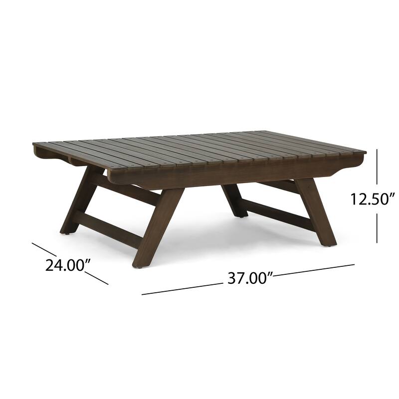 Sedona Acacia Wood 2-piece Outdoor Patio Set by Christopher Knight Home