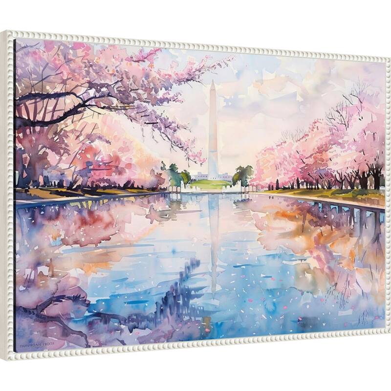 The Mall in Spring by Tradelink inhouse artist Framed Canvas Wall Art Print