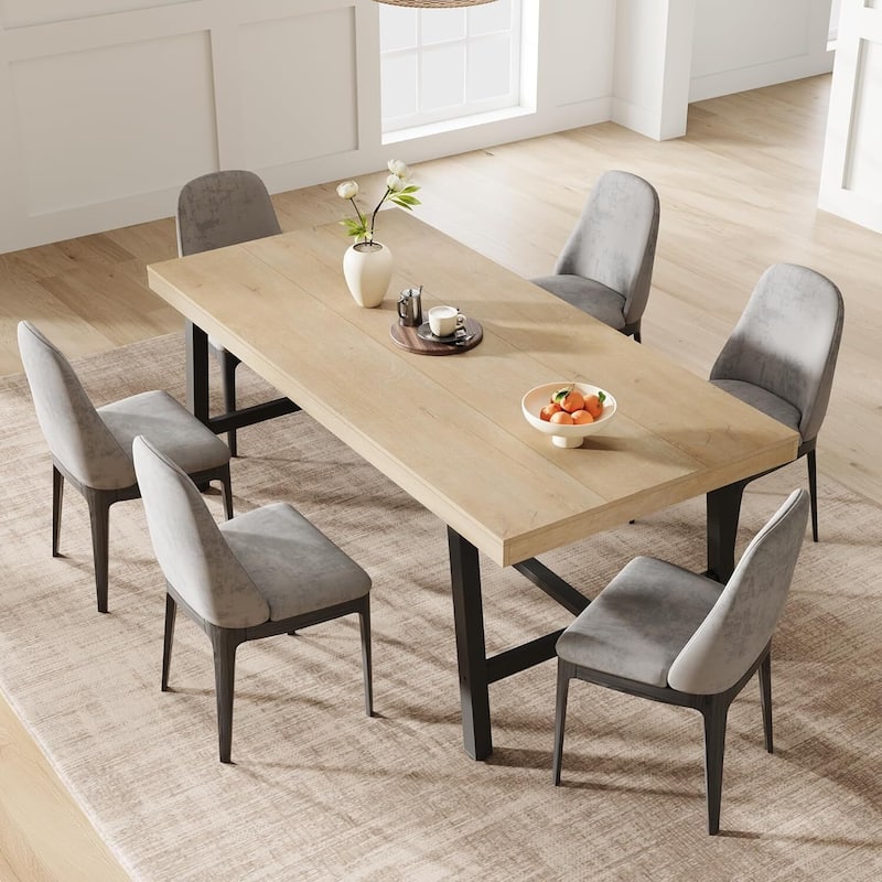 71" Rustic Dining Table for Kitchen, Dining Room or Office (Only Table) - Oak