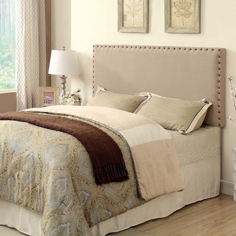 Furniture of America Loto Contemporary Flax Headboard