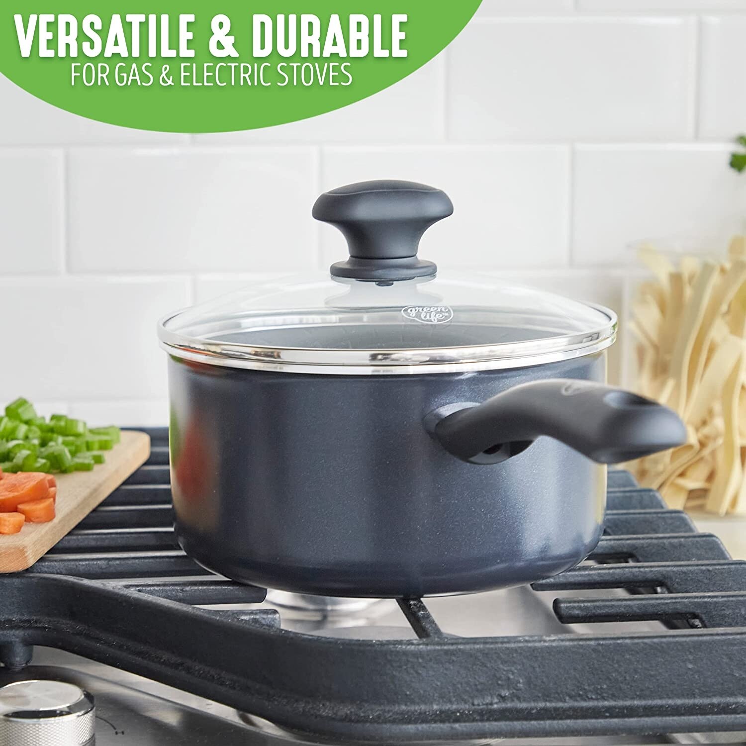 Greenlife Diamond Healthy Ceramic Nonstick, Cookware Pots And Pans
