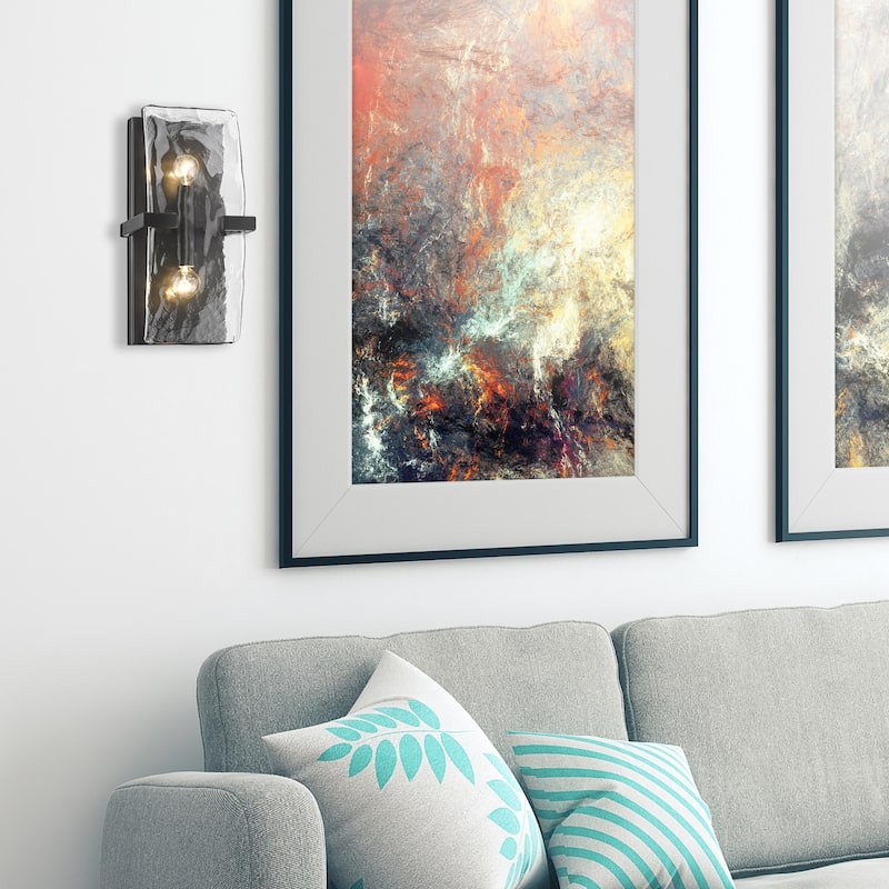 Golden Lighting 3164-WSC HWG Aenon 2 Light 13" Tall Wall Sconce