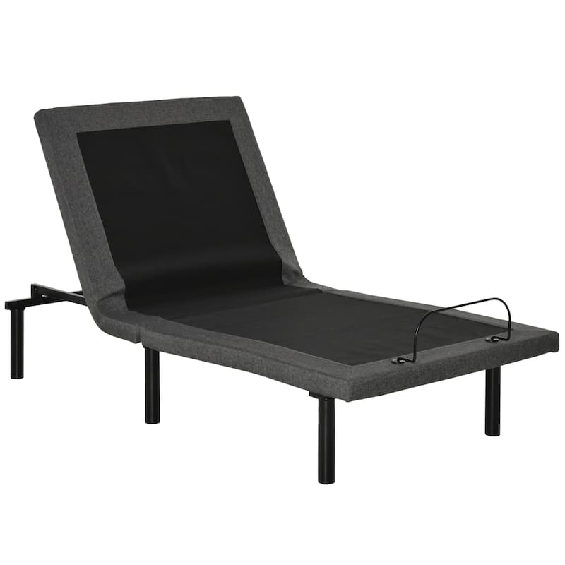 Twin XL Size Steel Adjustable Foldable Bed with Zero Gravity Position and Wireless Remote
