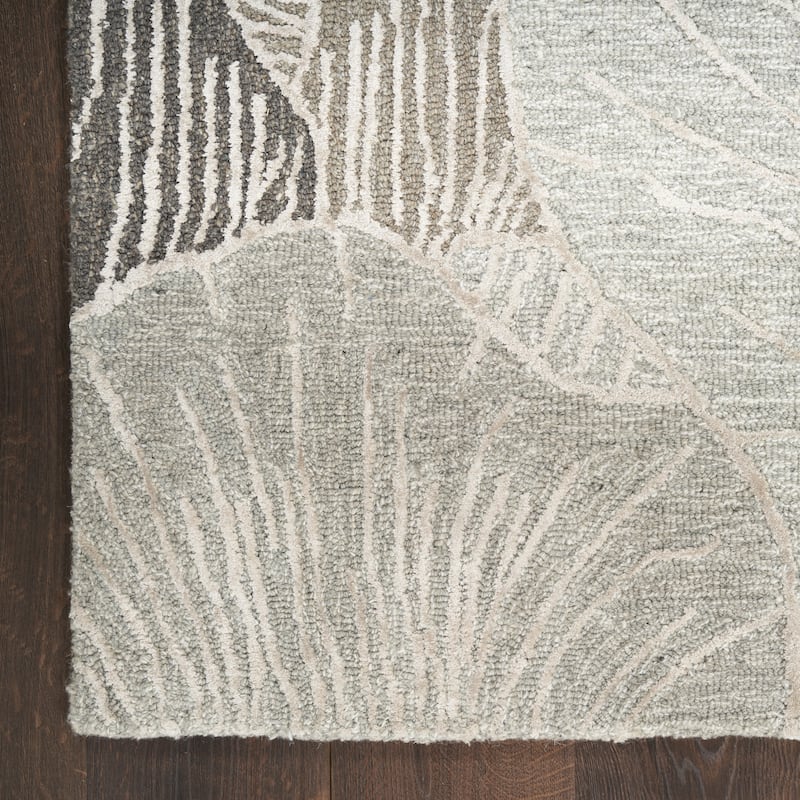 Nourison Avra Indoor only Floral Handmade Wool Area Rug