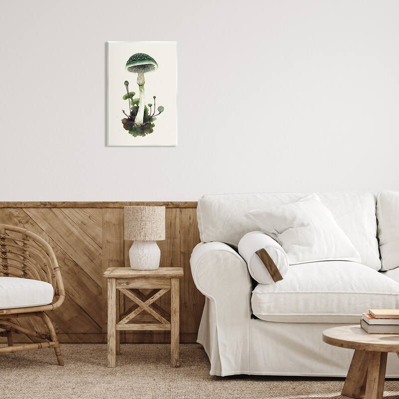 Stupell Forest Green Mushroom Wall Plaque Art Design by Petals Prints Design