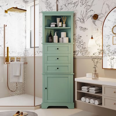 Versatile Triangle Cabinet with Multiple Storage Options for Various Rooms