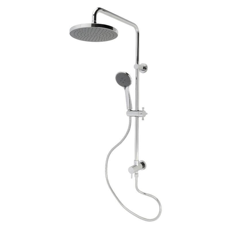Kingston Brass Concord Wall Mount Rain Drop Shower System with Hand Shower - Polished Chrome