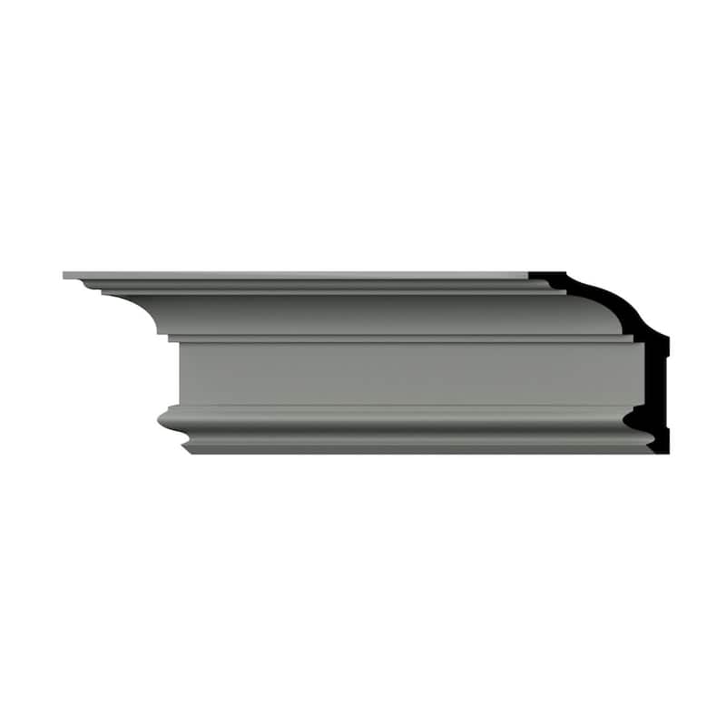 5 1/2"H x 2 1/2"P x 6 1/8"F x 94 1/2"L Charlene Crown Moulding - 1-Pack