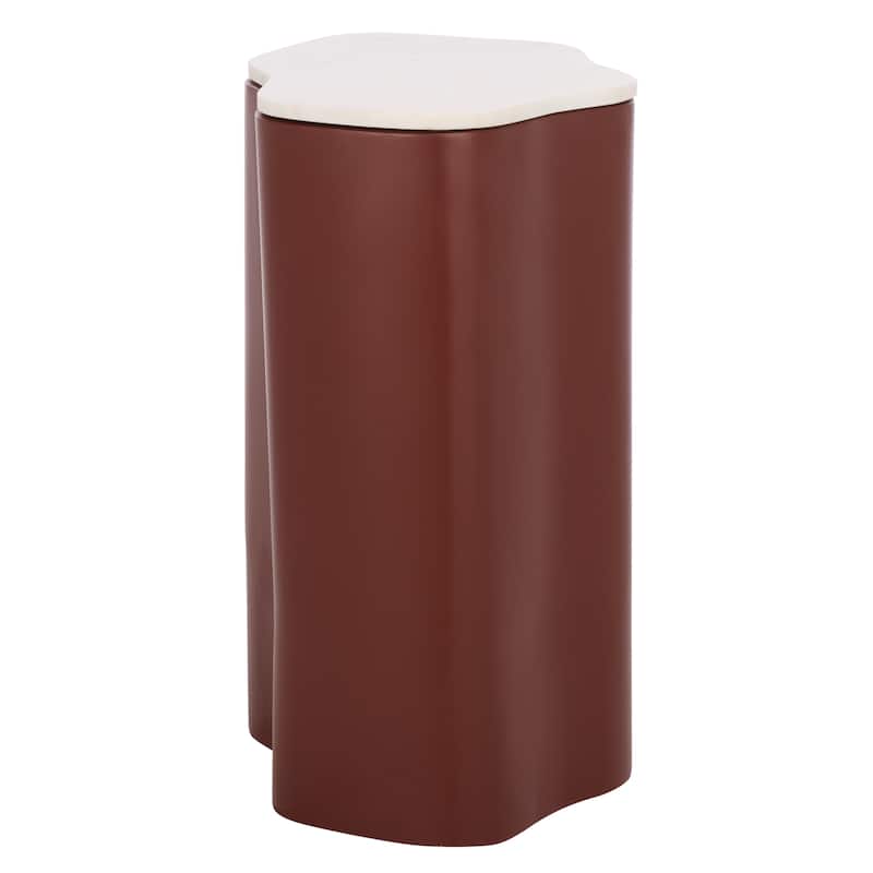 SAFAVIEH Home Kanon Accent Table, Fully Assembled - 22"W x 16"D x 25"H