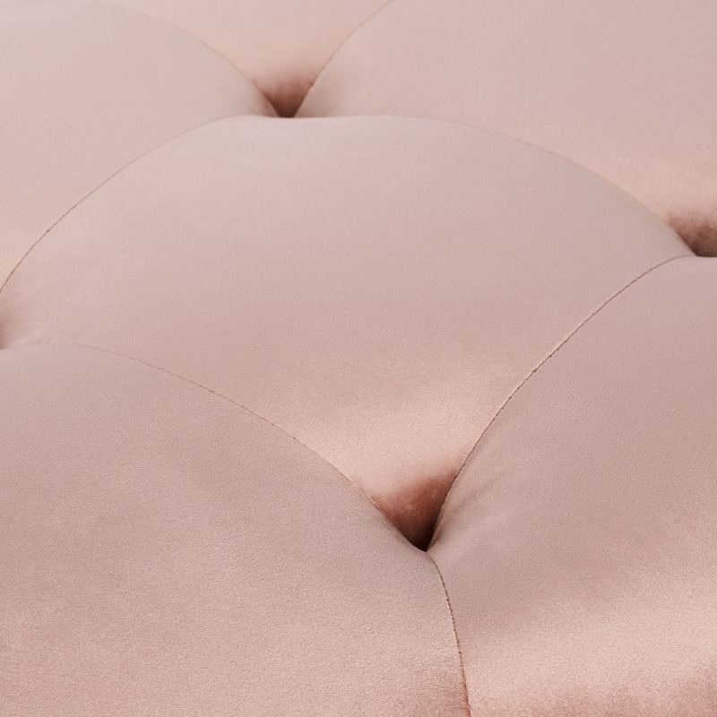 Bloomfield Round Velvet Ottoman