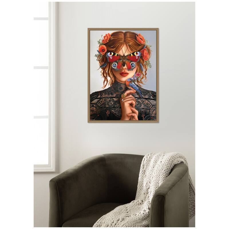 Kate and Laurel Dreamer by Charlotte Brindley Framed Canvas Wall Art Print