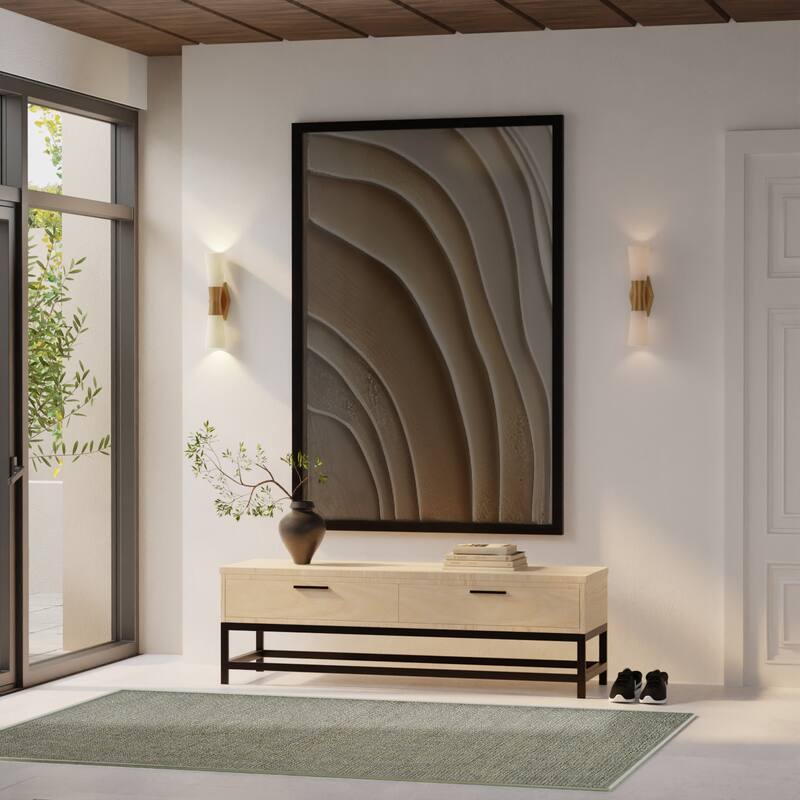 Nourison Natural Jute Indoor only Solid Area Rug