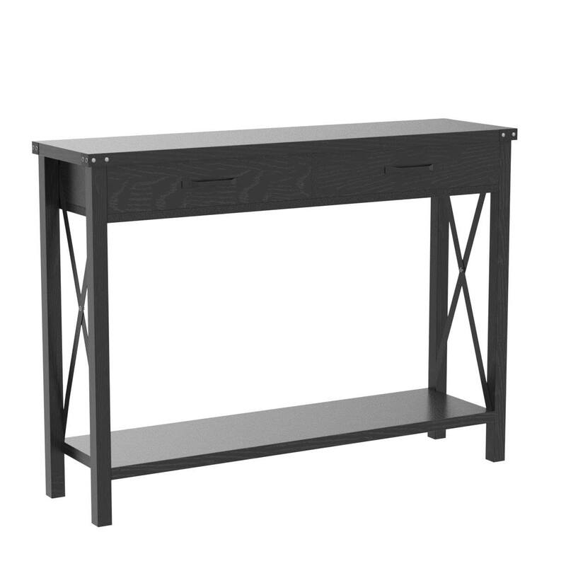 31-inch Side Table Suitable for Entrances, Hallways, and Living Rooms Two-Tier