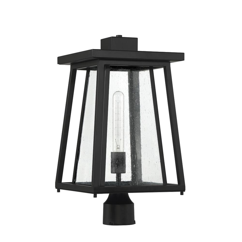 Denver 1-Light Outdoor Post Lantern in Matte Black