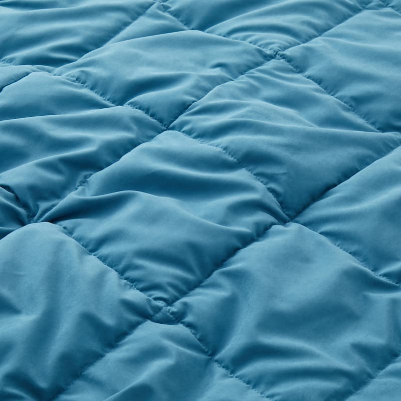 Oversized Reversible Microfiber Bedding Blankets, Lightweight and Soft with Satin Trim