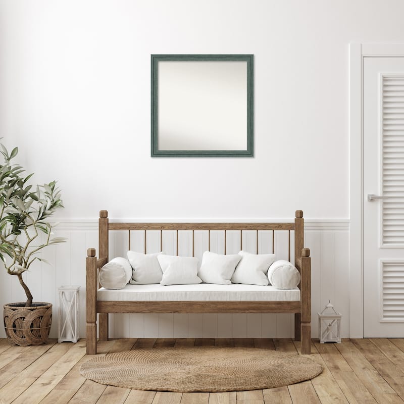 Upcycled Non-Beveled Wood Framed Wall Mirror