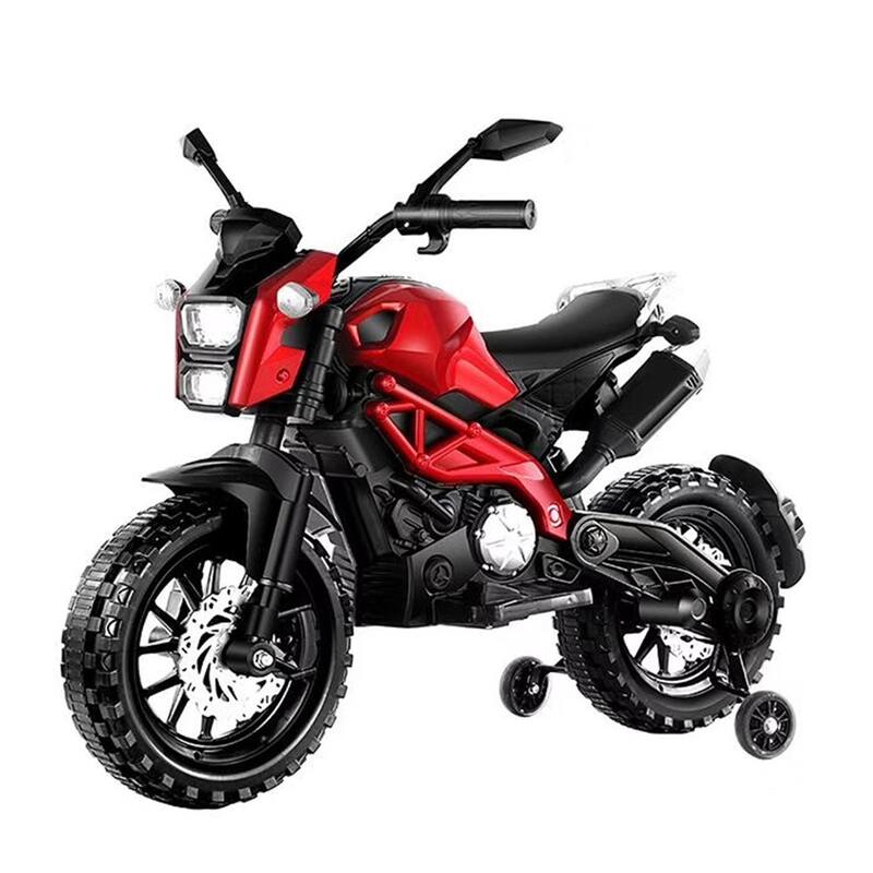 12V Ride-On Electric Dirt Bike for Kids with Music, Bluetooth, and LED Headlights 鈥