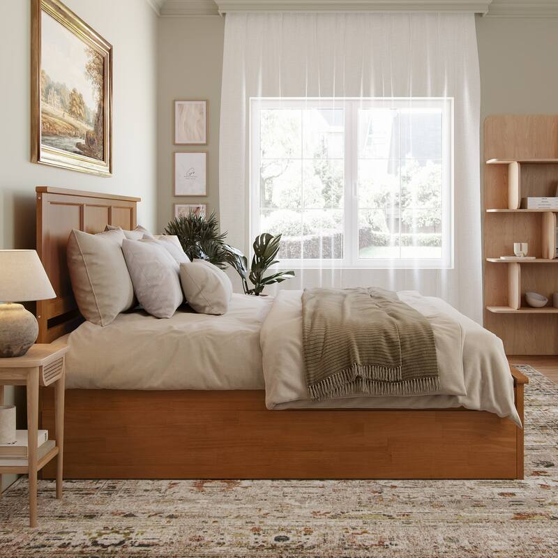 AFI Madison Platform Bed with Matching Footboard & Trundle