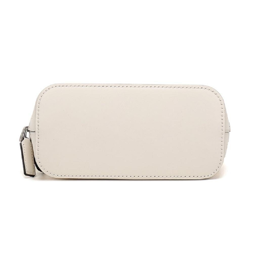 Gucci GUCCY Sega Script Leather Cross Body Bag White/Gold 511189