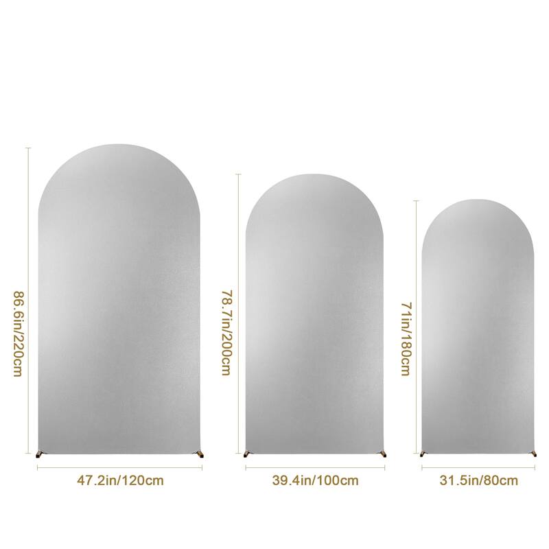 Wedding Arch Cover Double-Sided Spandex Fitted Arch Stand Covers Stretchy Backdrop Cover for Balloon Arches Birthday