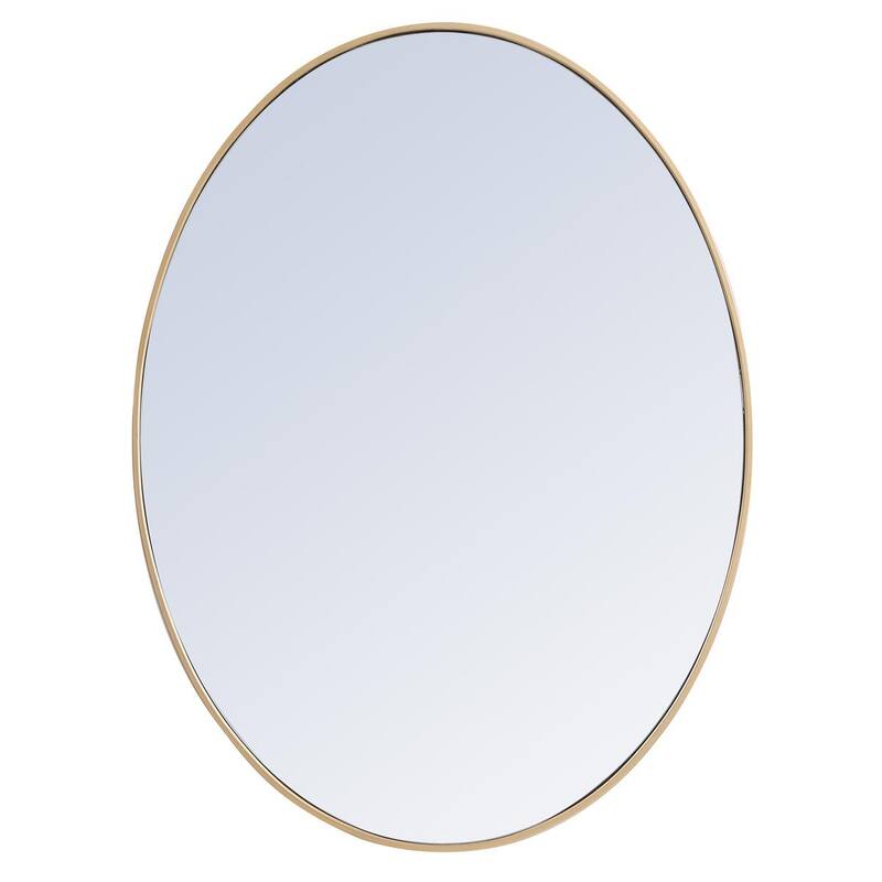 Carson Carrington Labbemala Metal Frame Oval Mirror