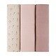 preview thumbnail 4 of 5, Cotton Muslin Swaddle Blanket Classic Grey 3 Pack 0-24 months - Mauve Bluebell