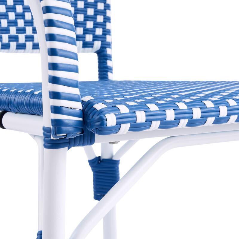 Christopher Knight Home - CaféBreeze Outdoor PE Wicker Dining Armchair with Aluminum Frame