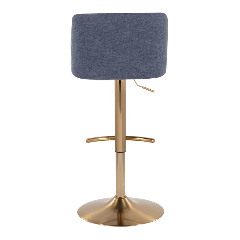 Strick & Bolton Oscar Adjustable Bar Stool with Rounded T Footrest (Set of 2)
