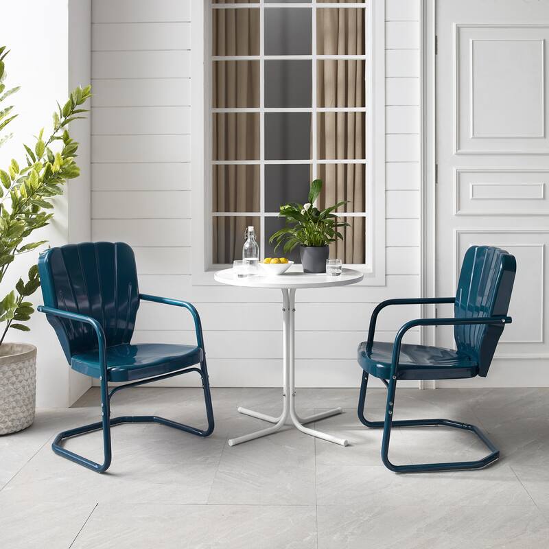 Crosley Ridgeland 3Pc Outdoor Bistro Set - 108 W x 34 D x 34.25 H
