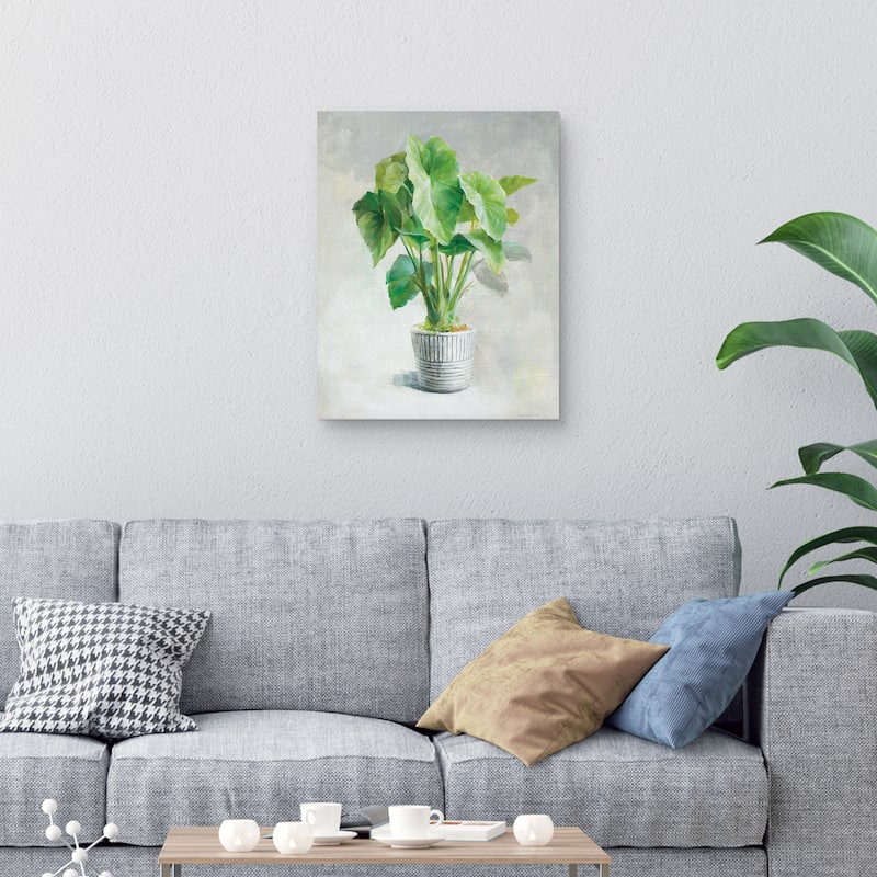 Greenhouse Palm I Crop by Danhui Nai Canvas Art Print