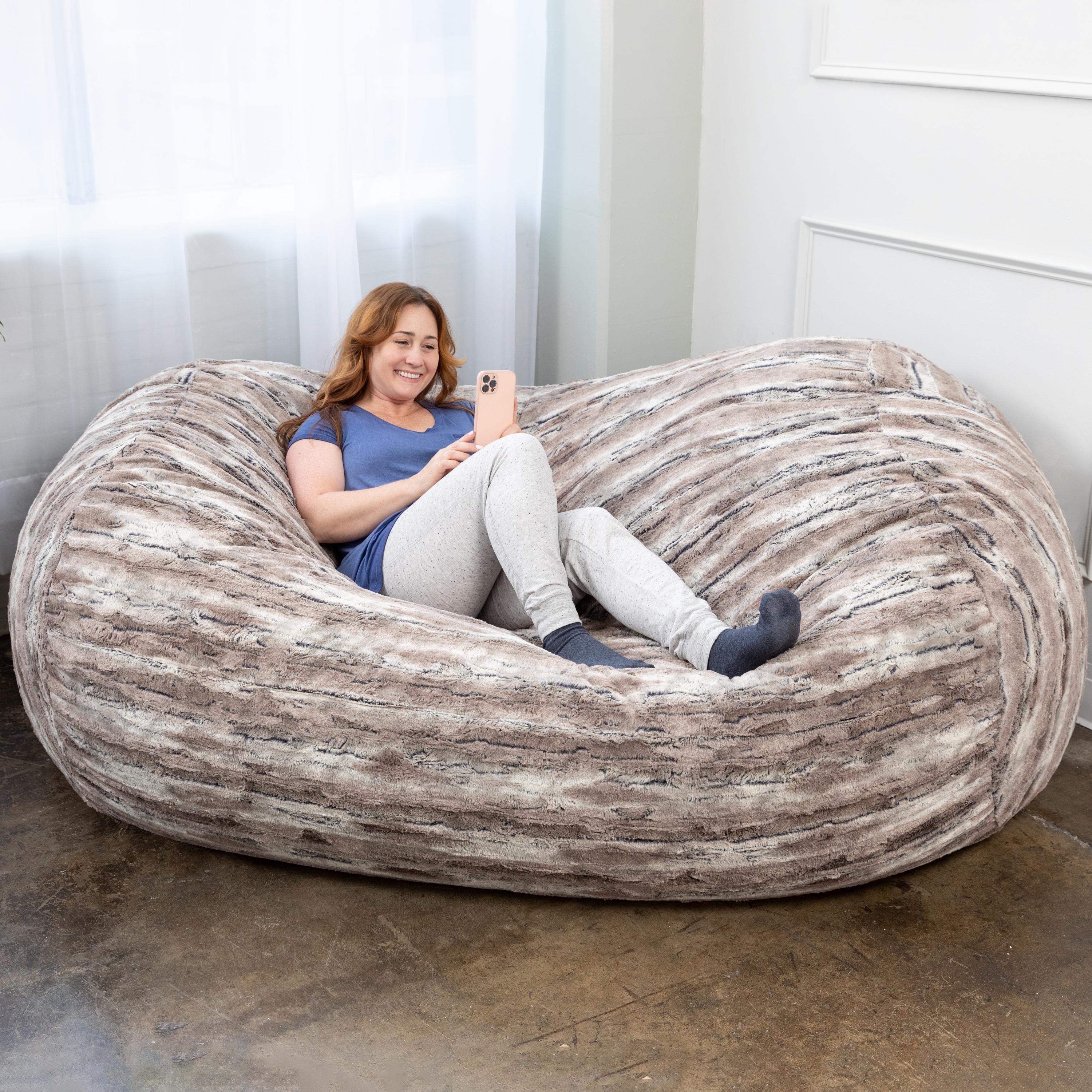 Extra large best sale bean bag lounger