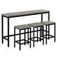 preview thumbnail 11 of 17, 4 piece Dining Table Set Kitchen Set