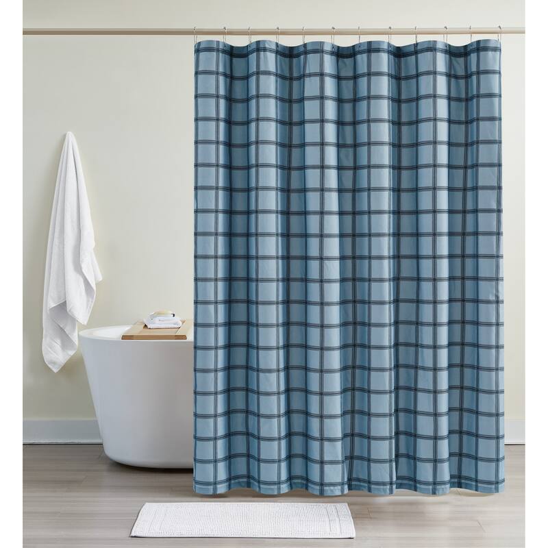 Cannon Luka Grid Shower Curtain - 72x72