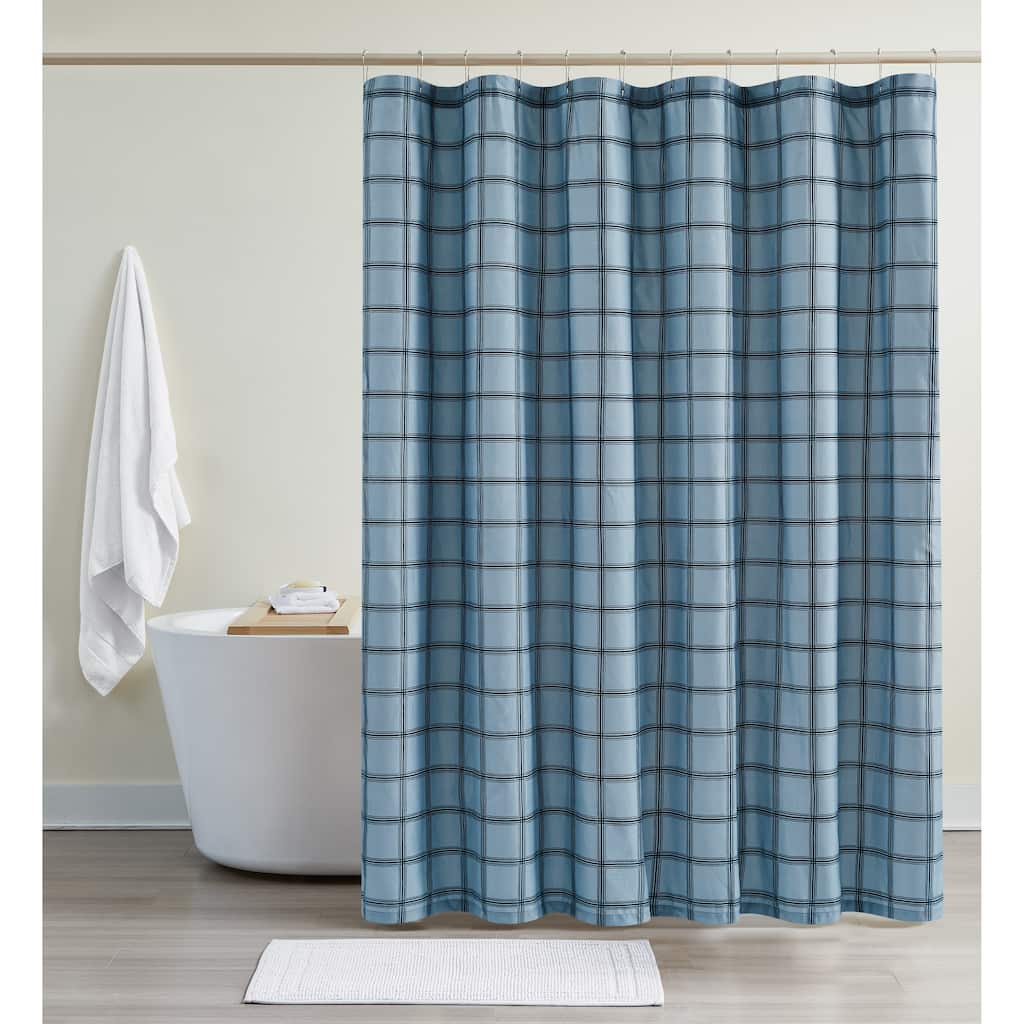 Cannon Luka Grid Shower Curtain